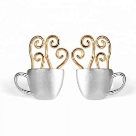 Hot-Coffee-Earring-Handmade-silver-stud-earring (3)